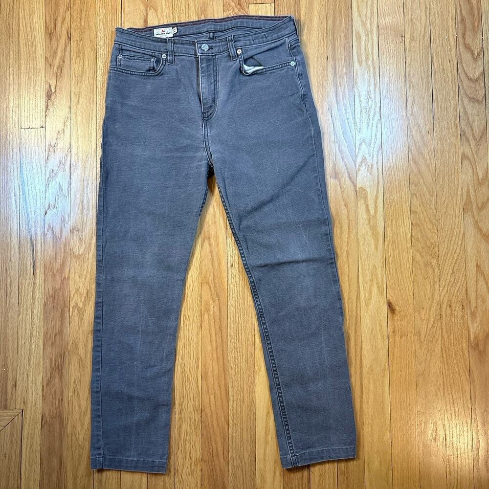 American Giant Roughneck Canvas Pants Gray Sz 32x34 (Fits 32x27) Straight USA